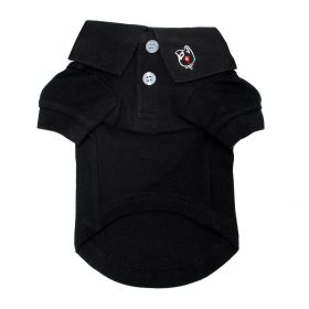 Solid Dog Polo - Jet Black (size: small)