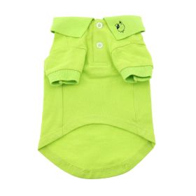 Solid Dog Polo - Green Flash (size: small)
