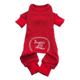 Christmas Dog Pajama - Santa's Lil' Helper (size: medium)