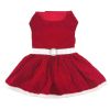 Holiday Dog Harness Dress - Red Velvet Sparkle