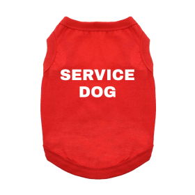 Service Dog Dog Shirt (size: X-Small)