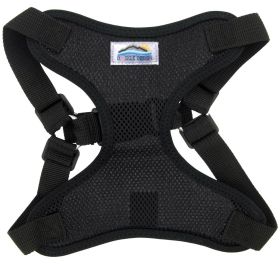 Wrap and Snap Choke Free Dog Harness - Black (size: X-Small)