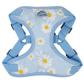 Wrap and Snap Choke Free Dog Harness by Doggie Design - Blue Daisy (size: X-Small)