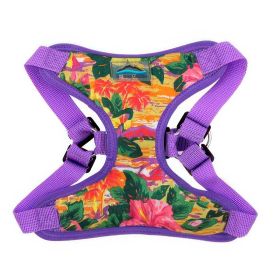 Wrap and Snap Choke Free Dog Harness by Doggie Design - Sunset Hibiscus (size: X-Small)