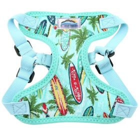 Wrap and Snap Choke Free Dog Harness - Surfboards and Palms (size: X-Small)