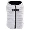 Zip-up Dog Puffer Vest - White